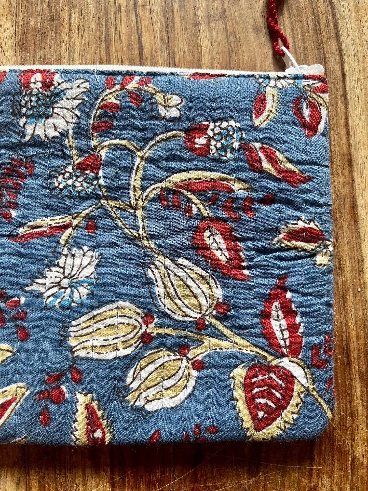 Dandelion Block Print Pouch