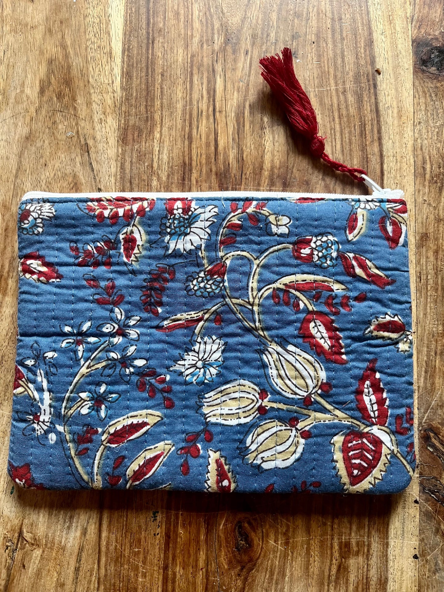 Dandelion Block Print Pouch