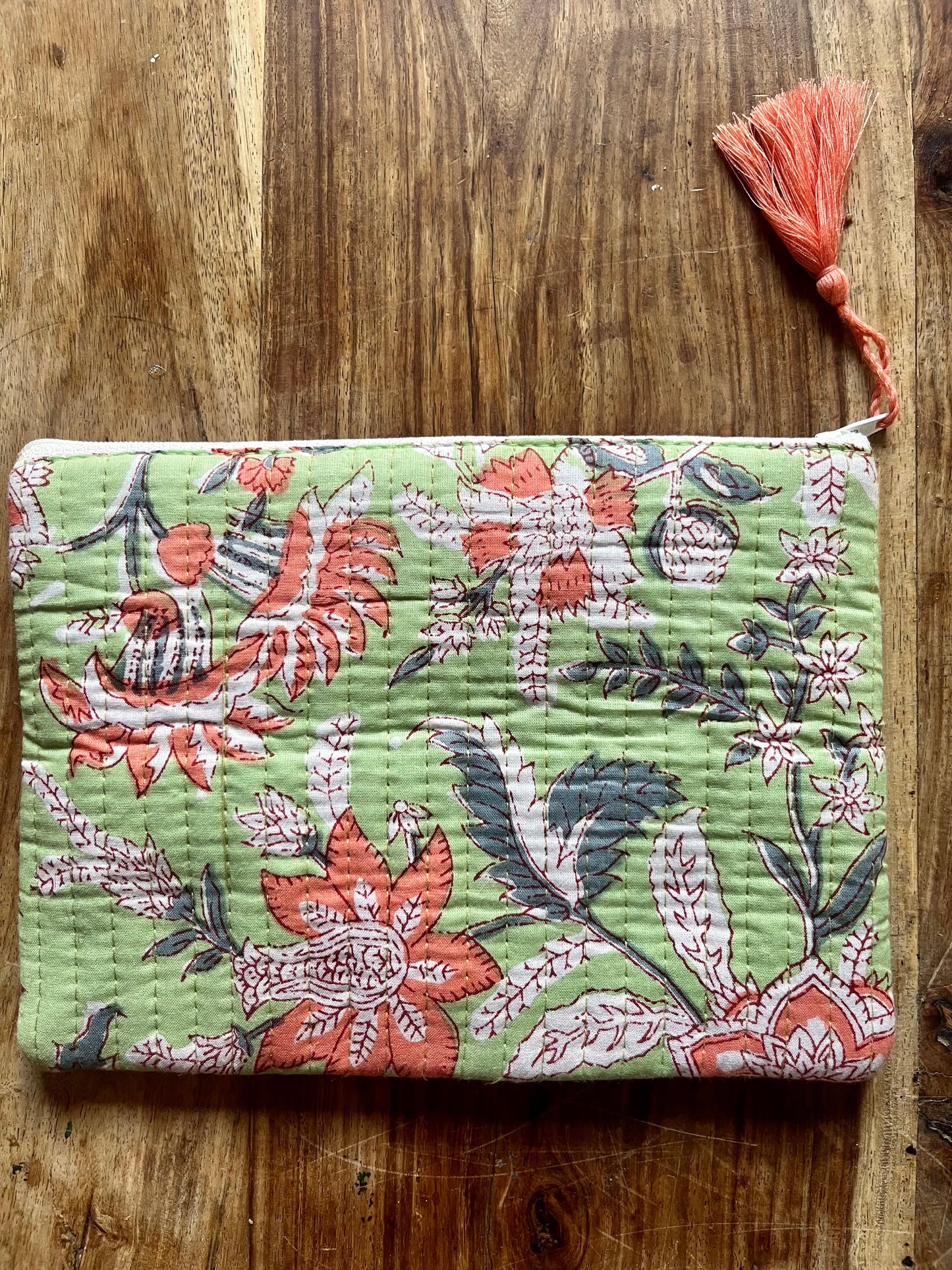 Jasmin Block Print Pouch