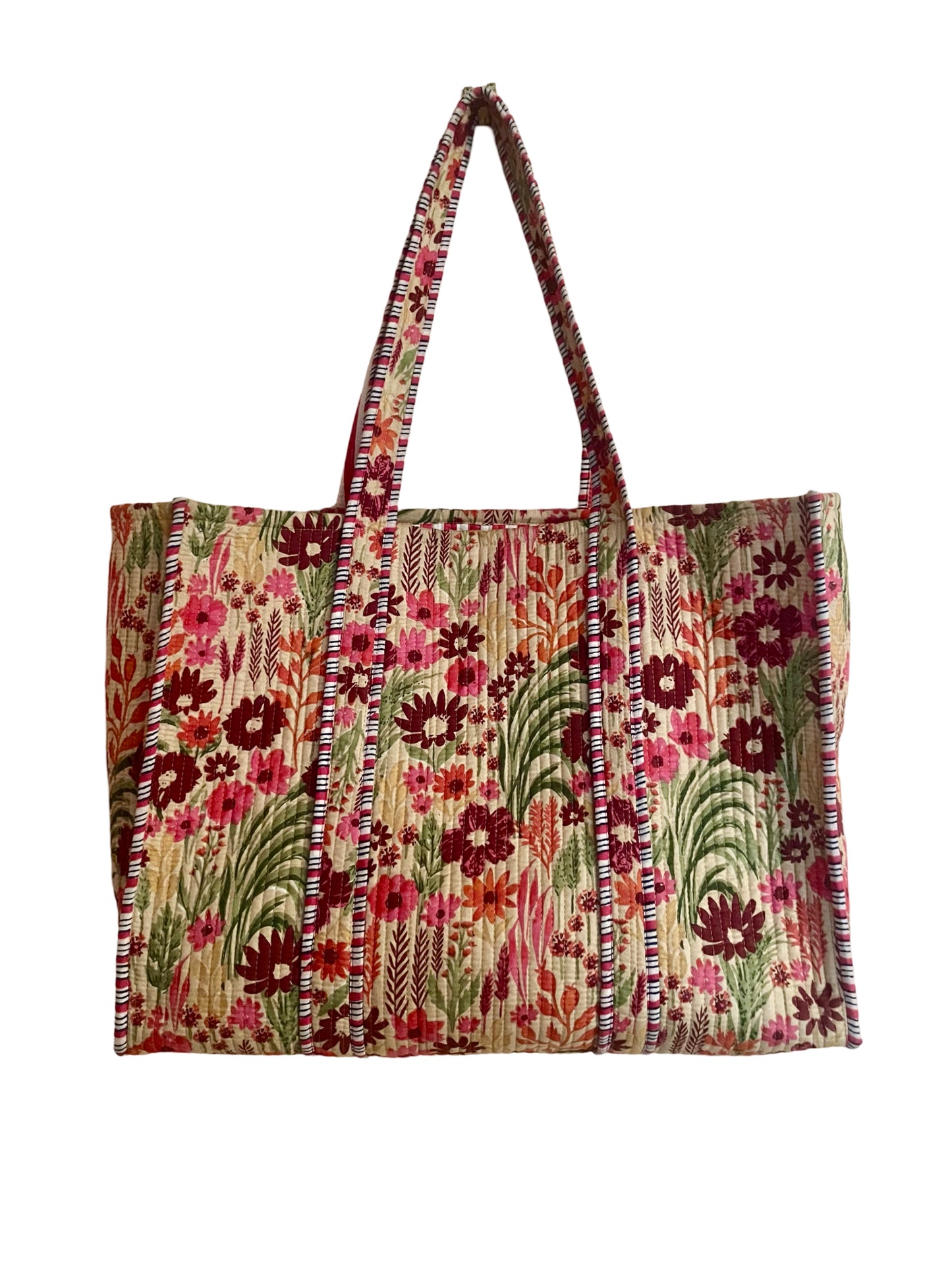 Oversized Wild Flower Tote Bag