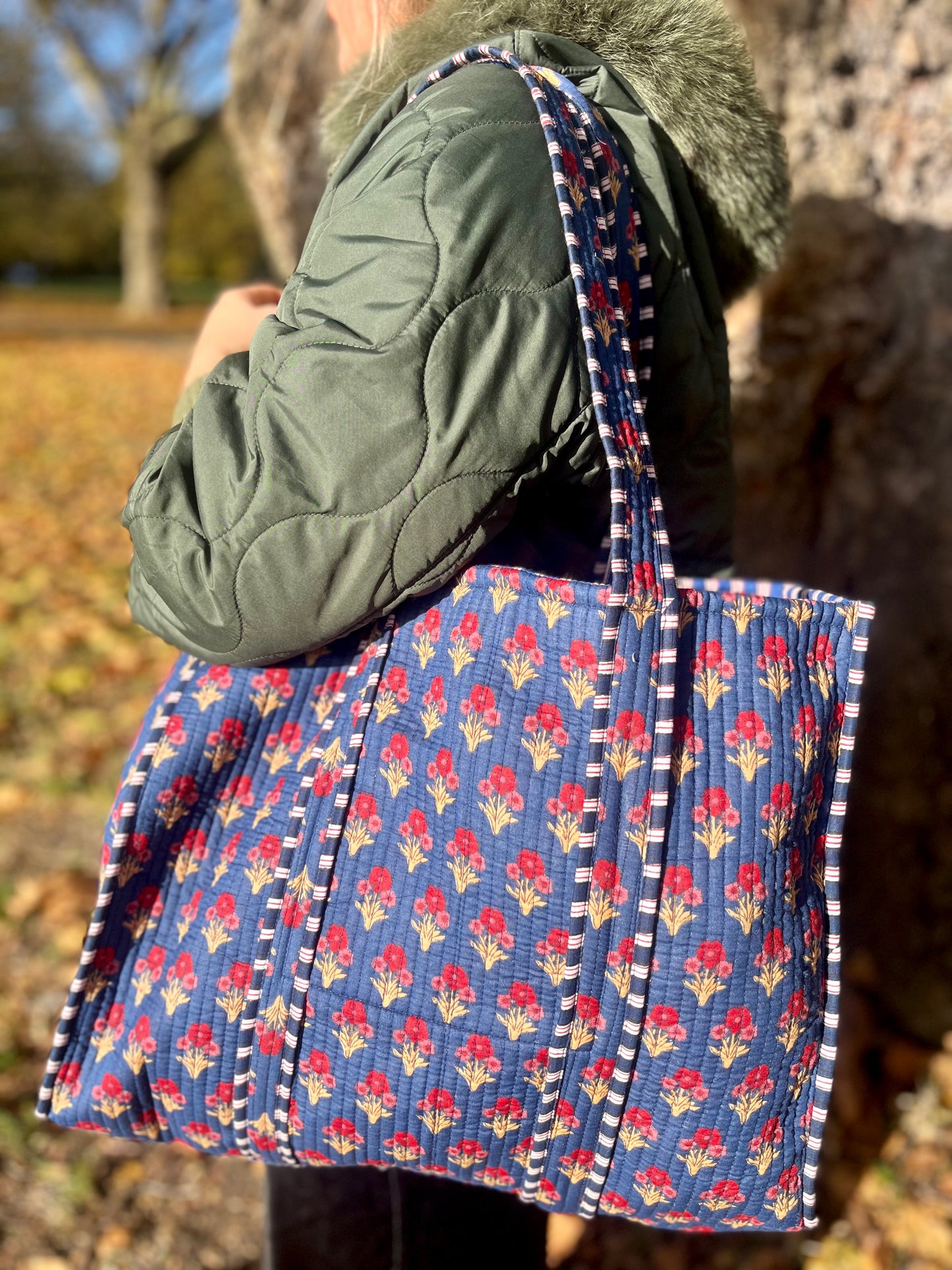 Oversized Amaryllis Tote Bag