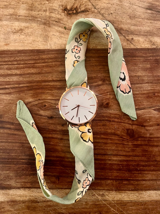 Vintage Silk Handkerchief Watch