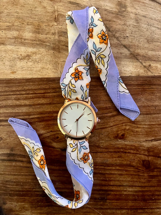Vintage Silk Handkerchief Watch