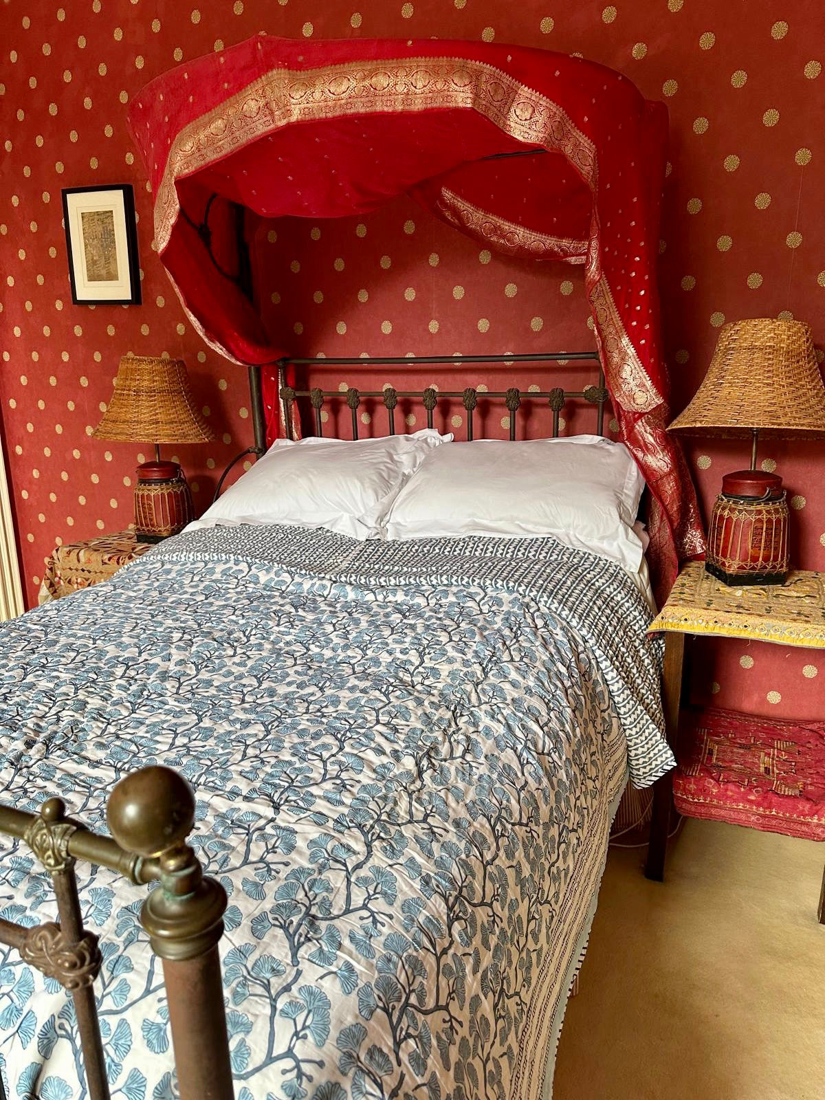Ziggy Block Printed Super King Sized Quilt