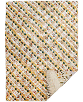 Unique cotton sari baby blanket - 4