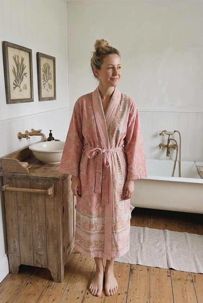 Peony Blush Dressing Gown