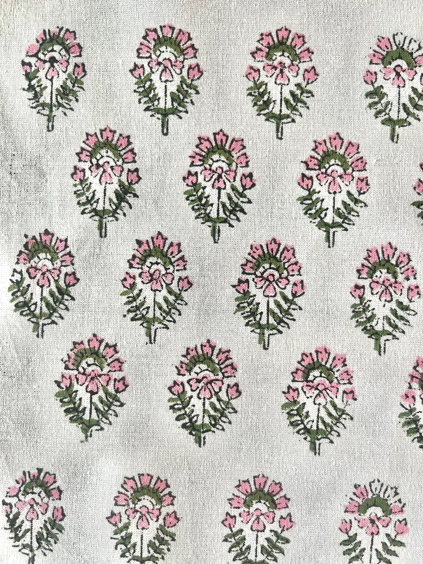 Hand Block Printed Napkins Pink City Roses