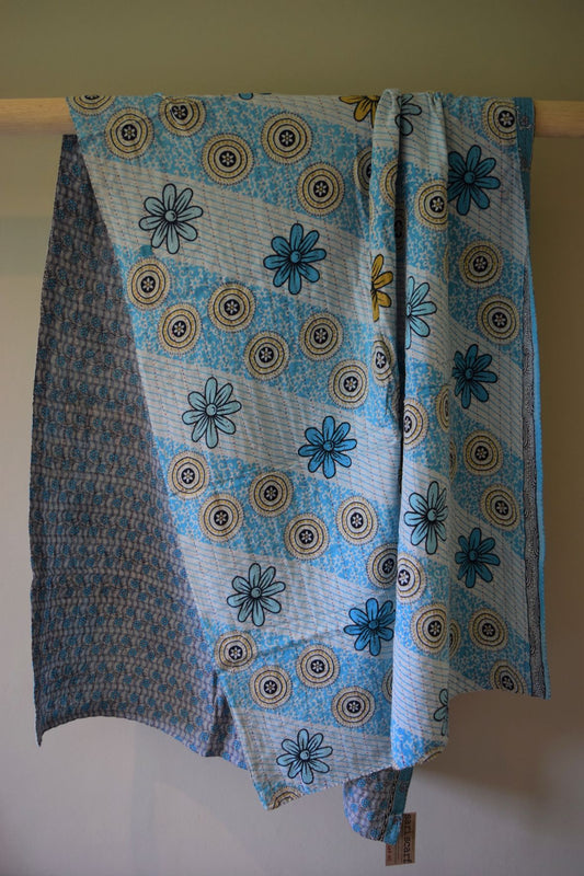 Vintage cotton sari scarves