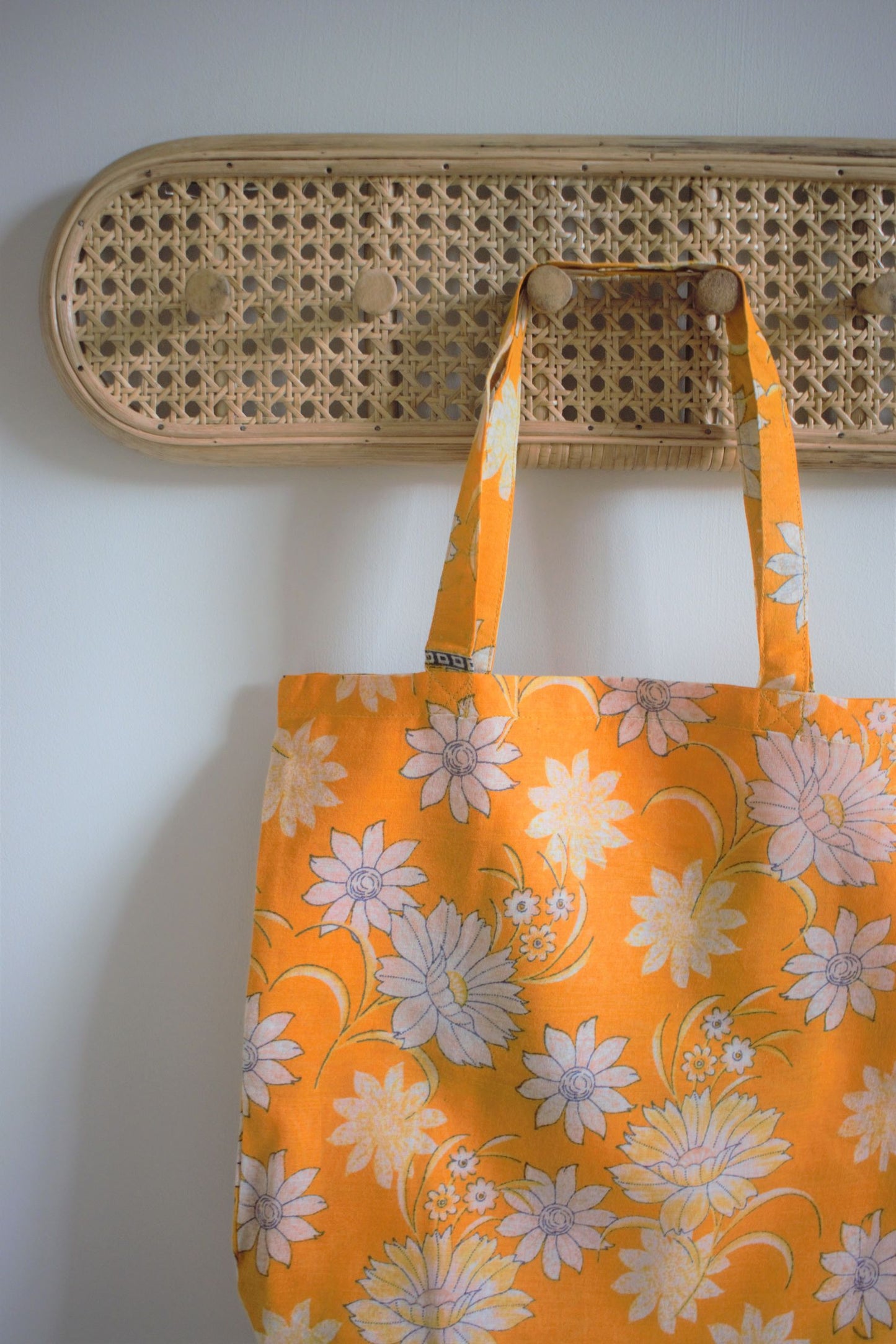 Vintage cotton sari tote shopping bags - 2