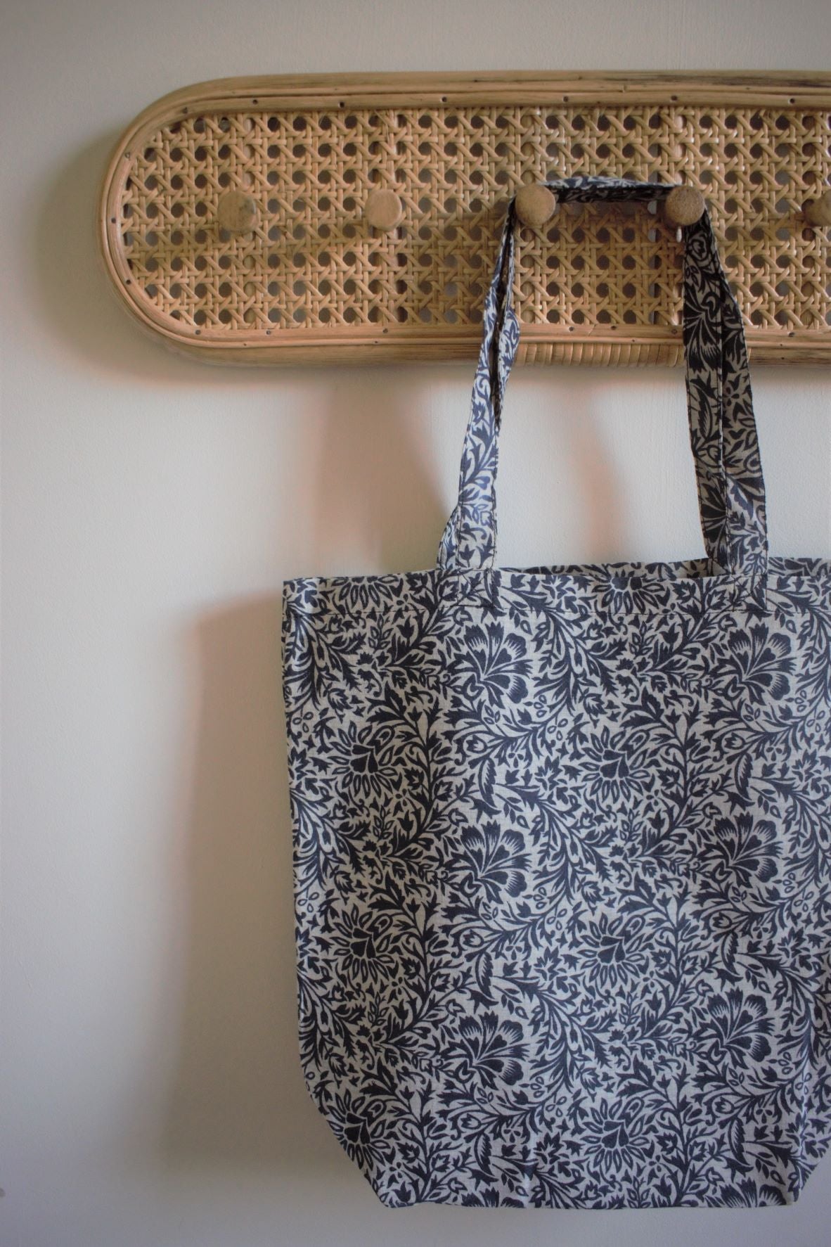 Vintage sari cotton tote shopping bag - 1