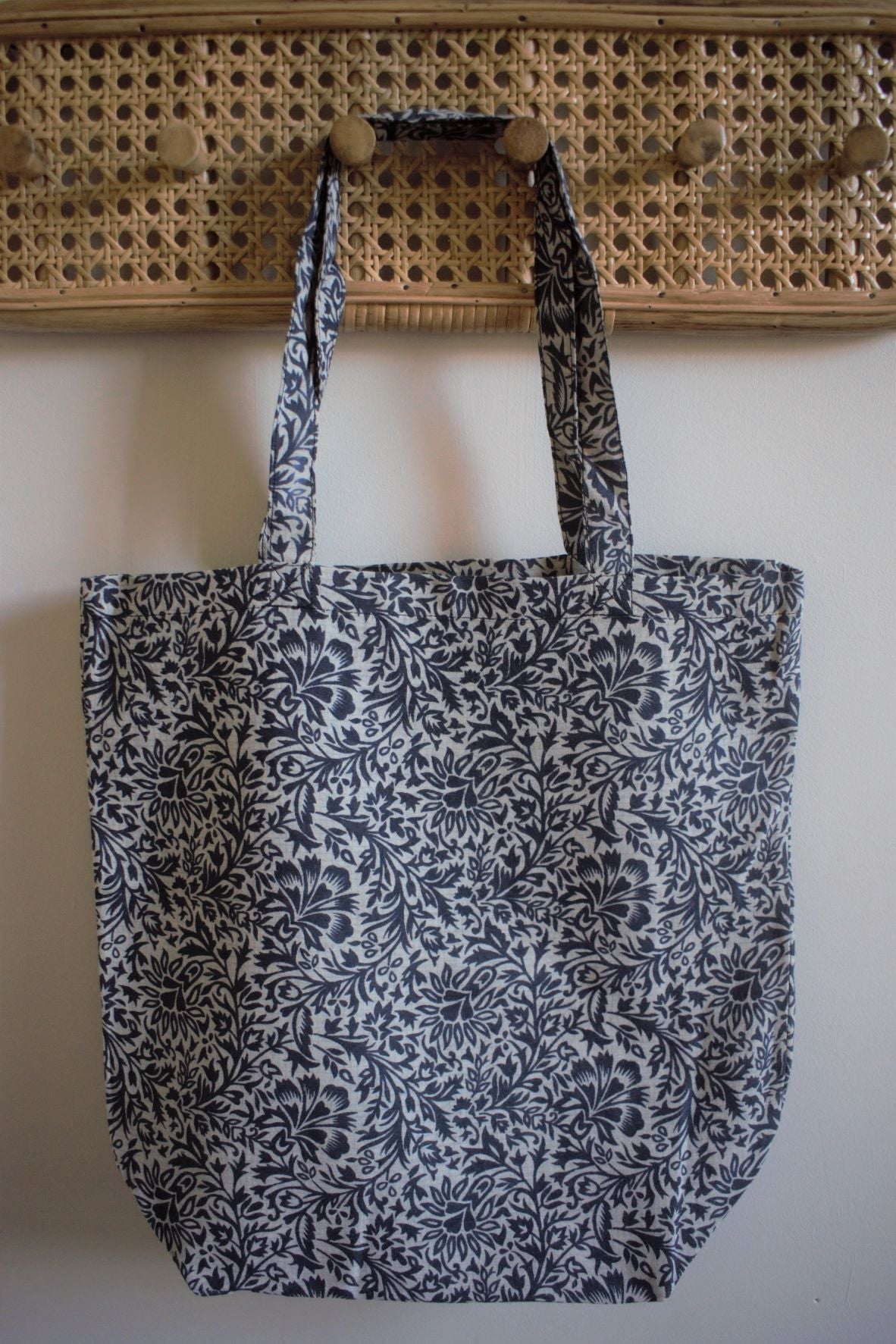 Vintage sari cotton tote shopping bag - 2