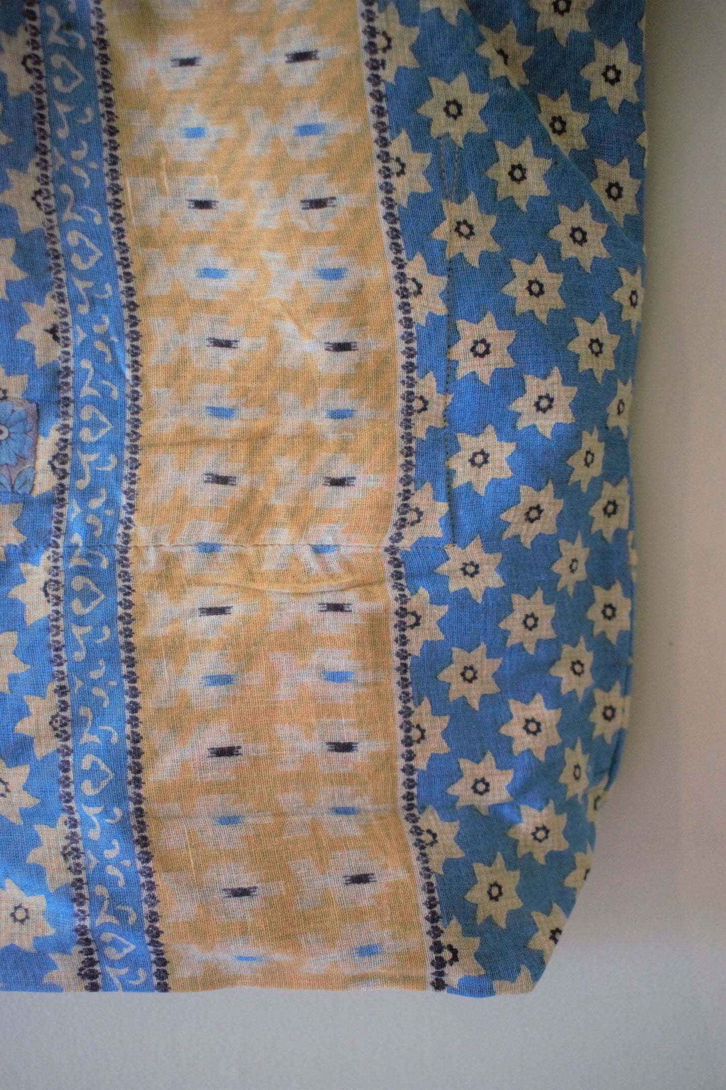 Vintage sari cotton tote shopping bag - 2