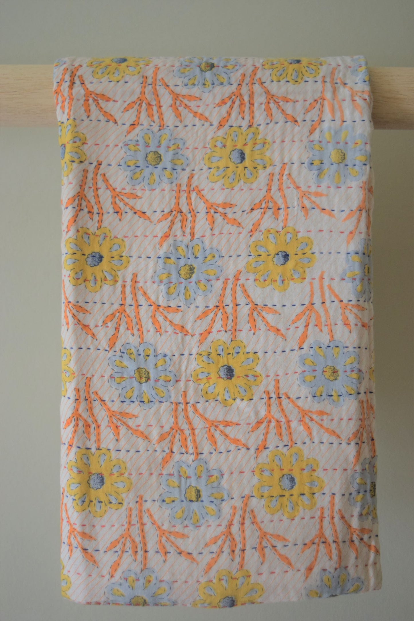 Unique cotton sari baby blanket - 1