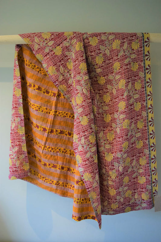 Vintage cotton sari scarves - 0