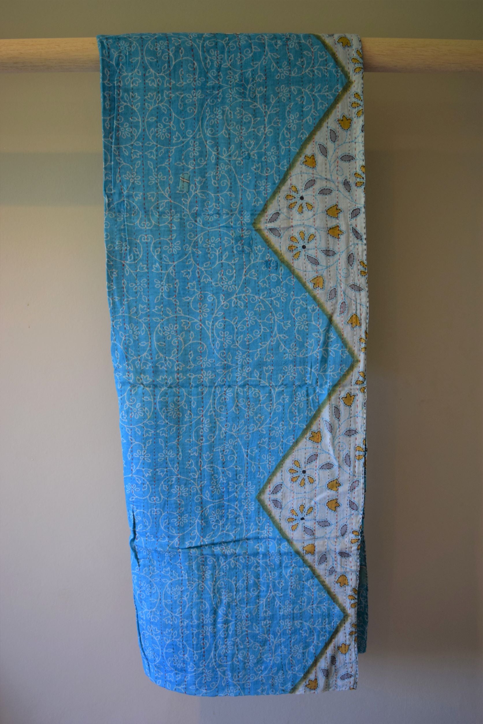 Vintage cotton sari scarves - 4