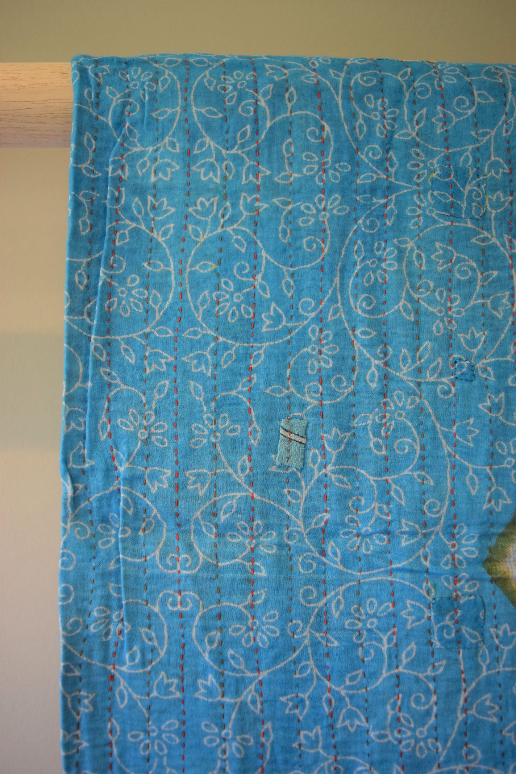 Vintage cotton sari scarves - 2