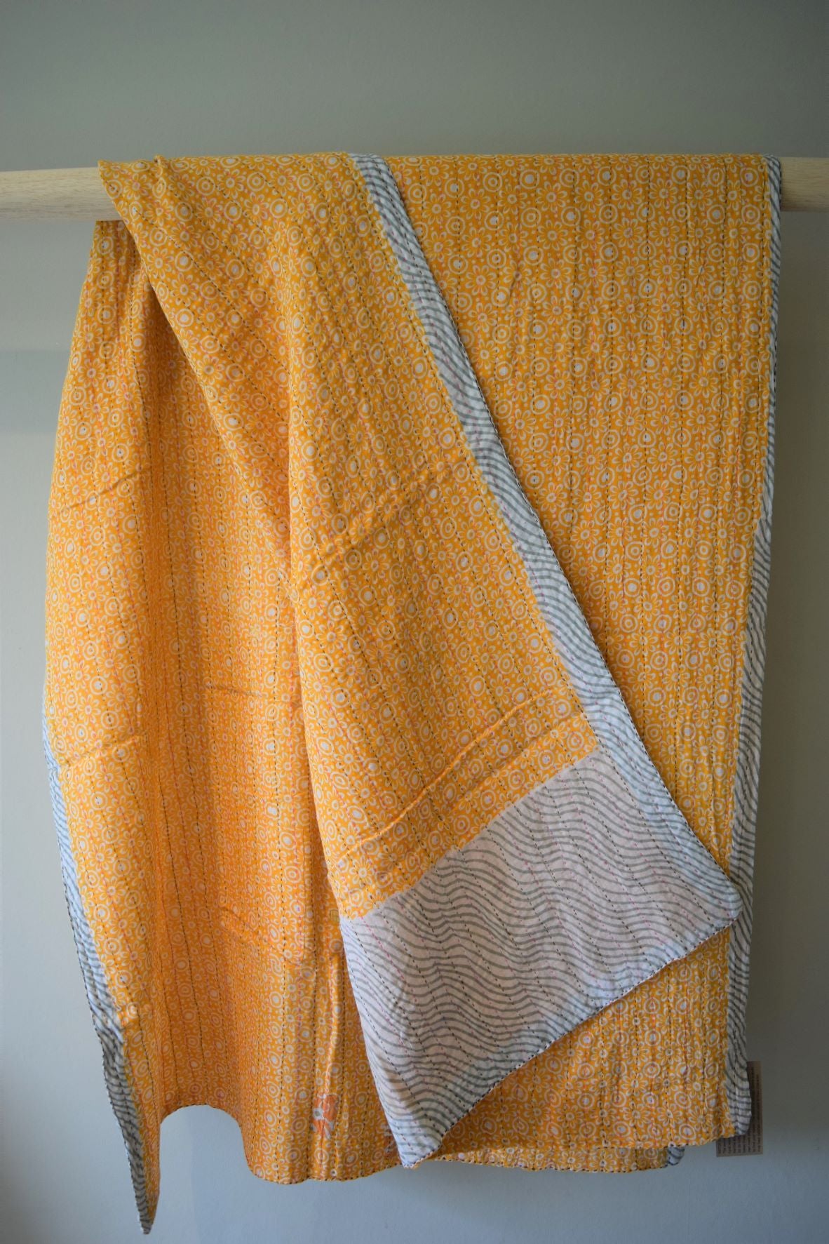 Vintage cotton sari scarves - 0