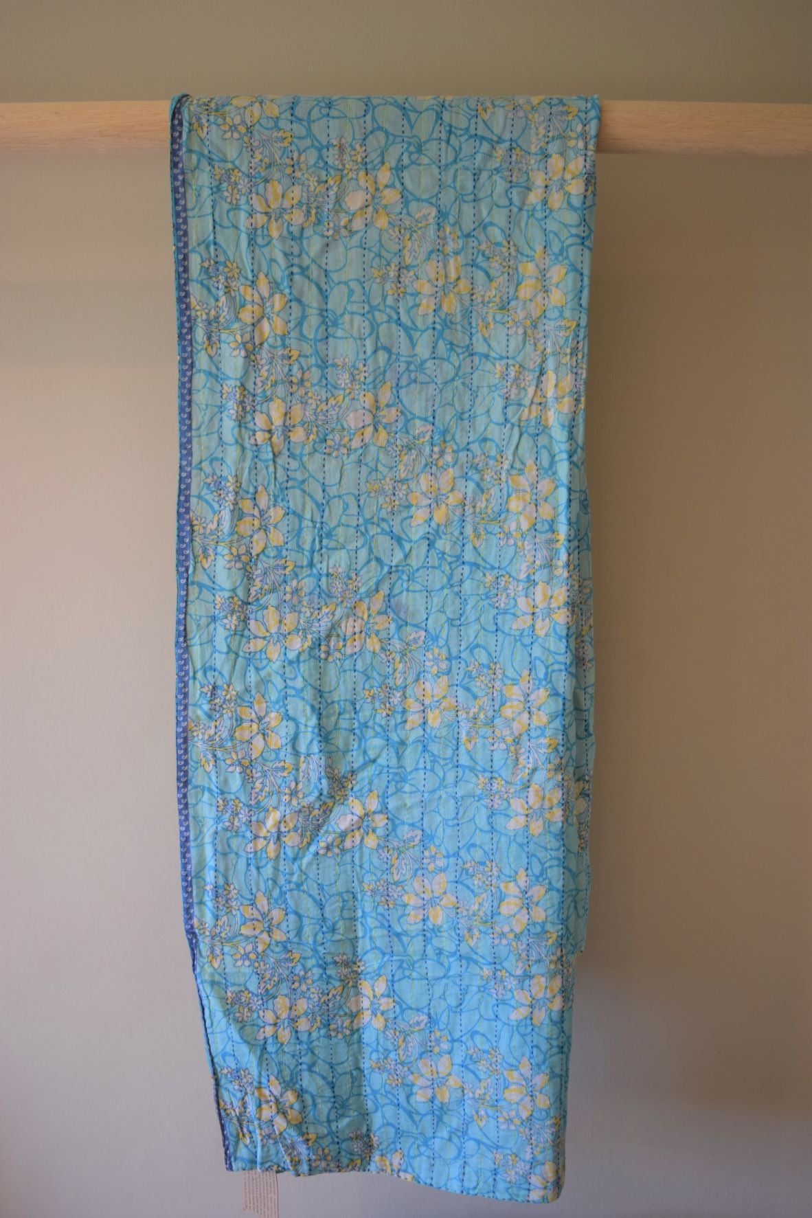 Vintage cotton sari scarves - 4