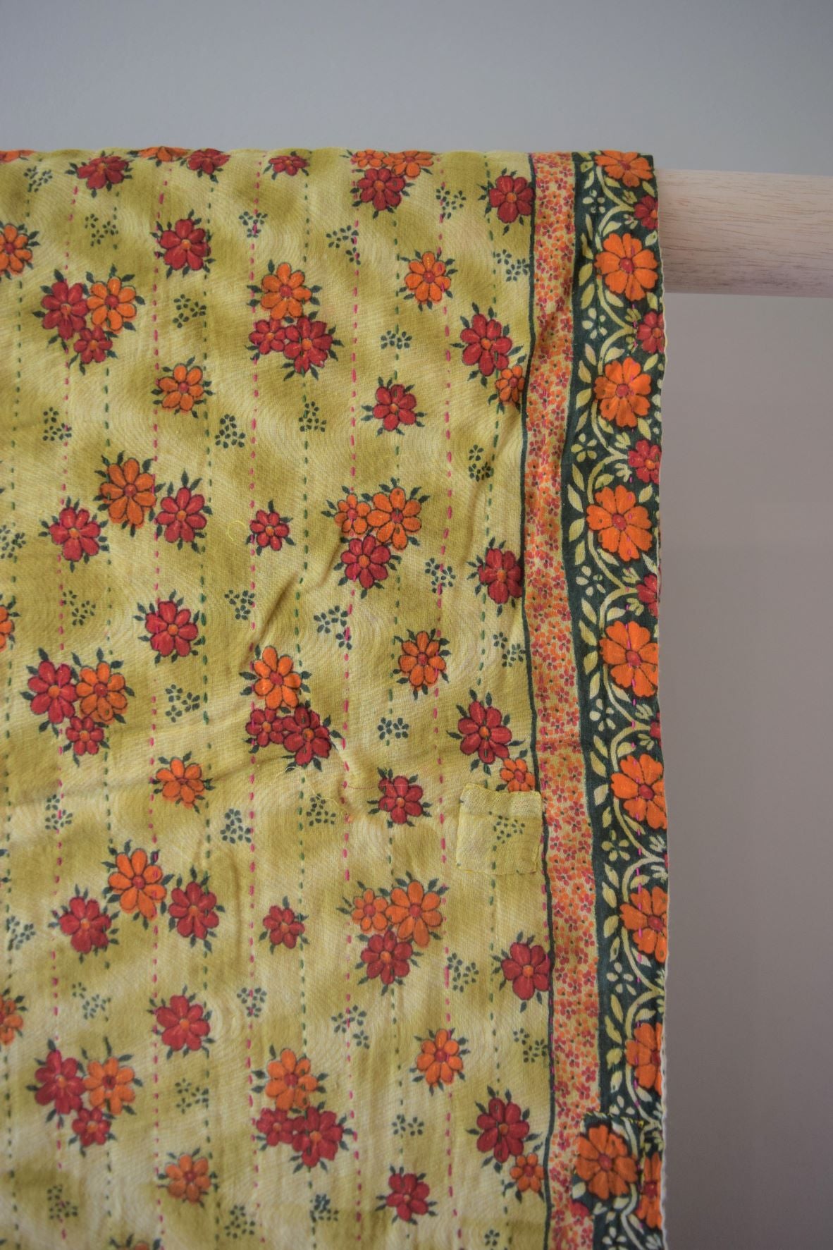 Vintage cotton sari scarves - 2