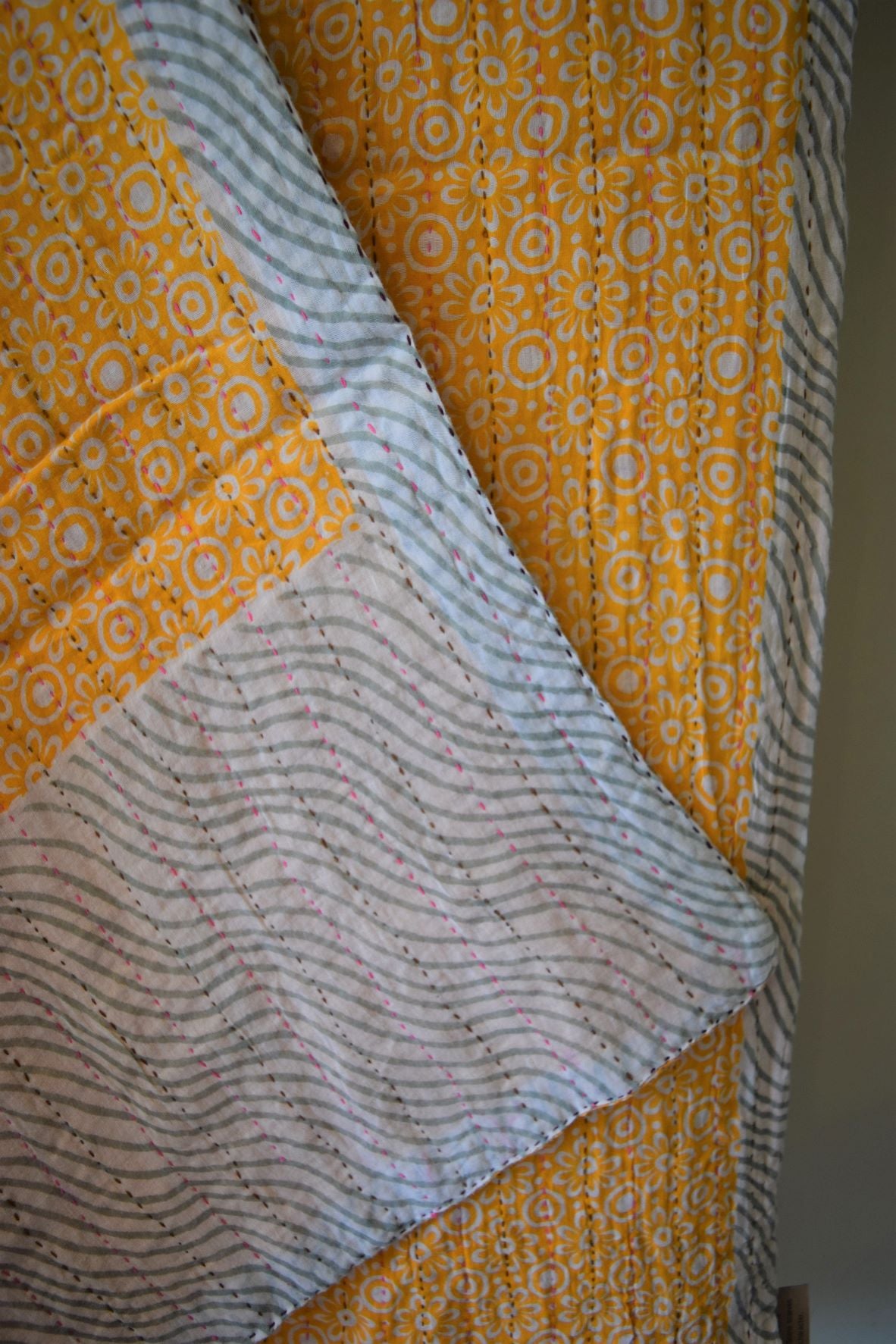 Vintage cotton sari scarves - 3