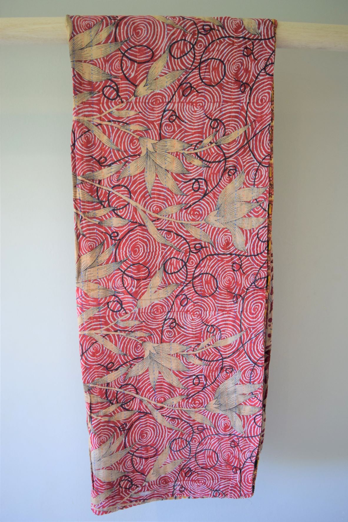 Vintage cotton sari scarves - 4