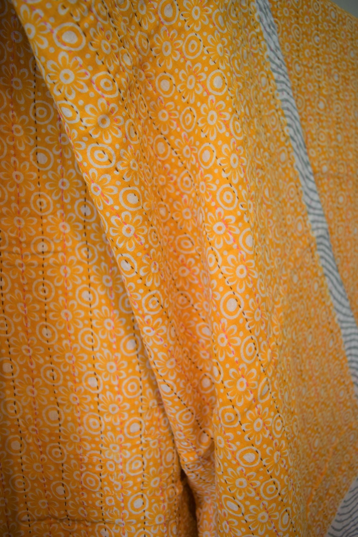 Vintage cotton sari scarves - 4