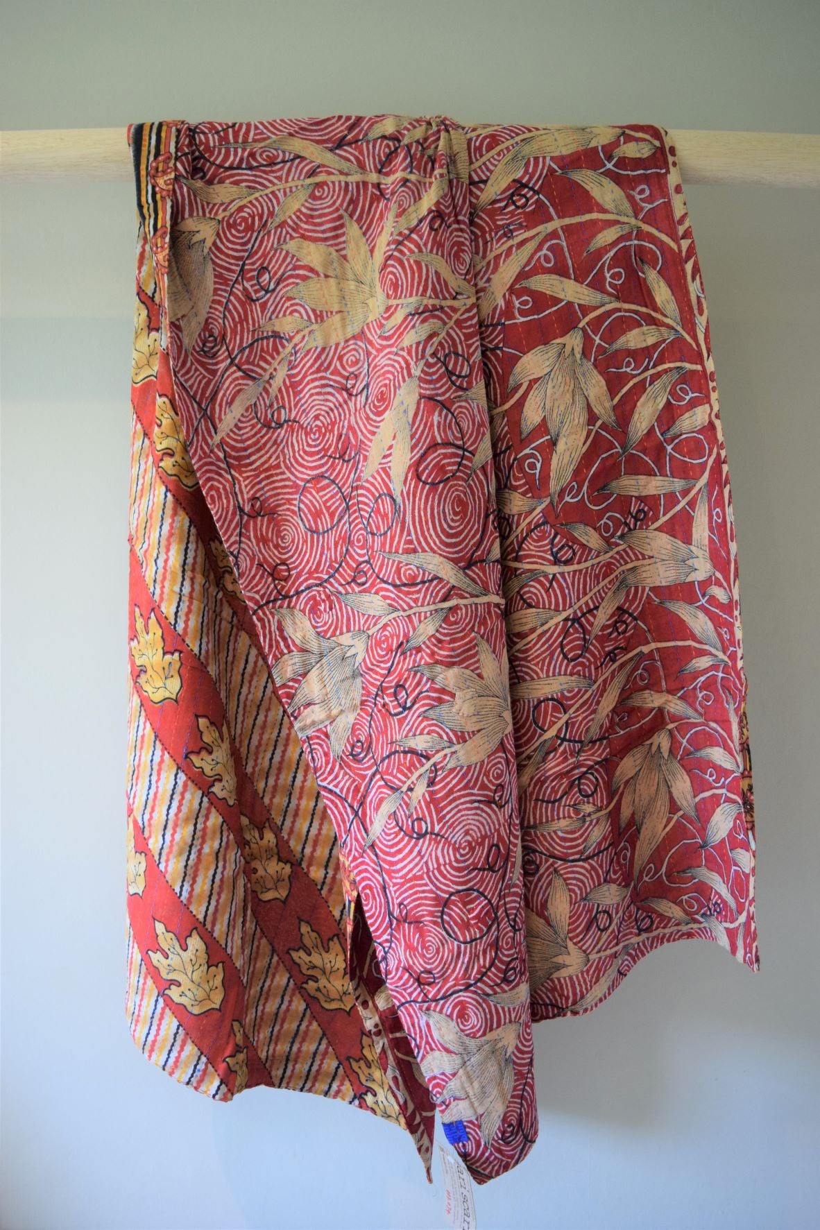 Vintage cotton sari scarves - 0