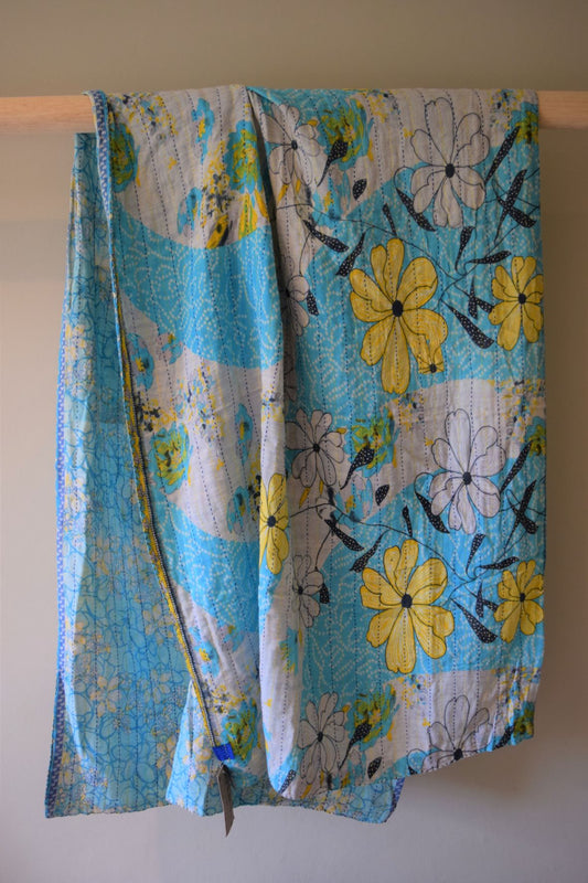 Vintage cotton sari scarves - 0