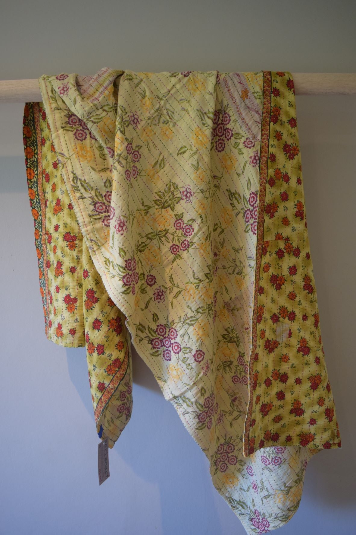 Vintage cotton sari scarves - 0