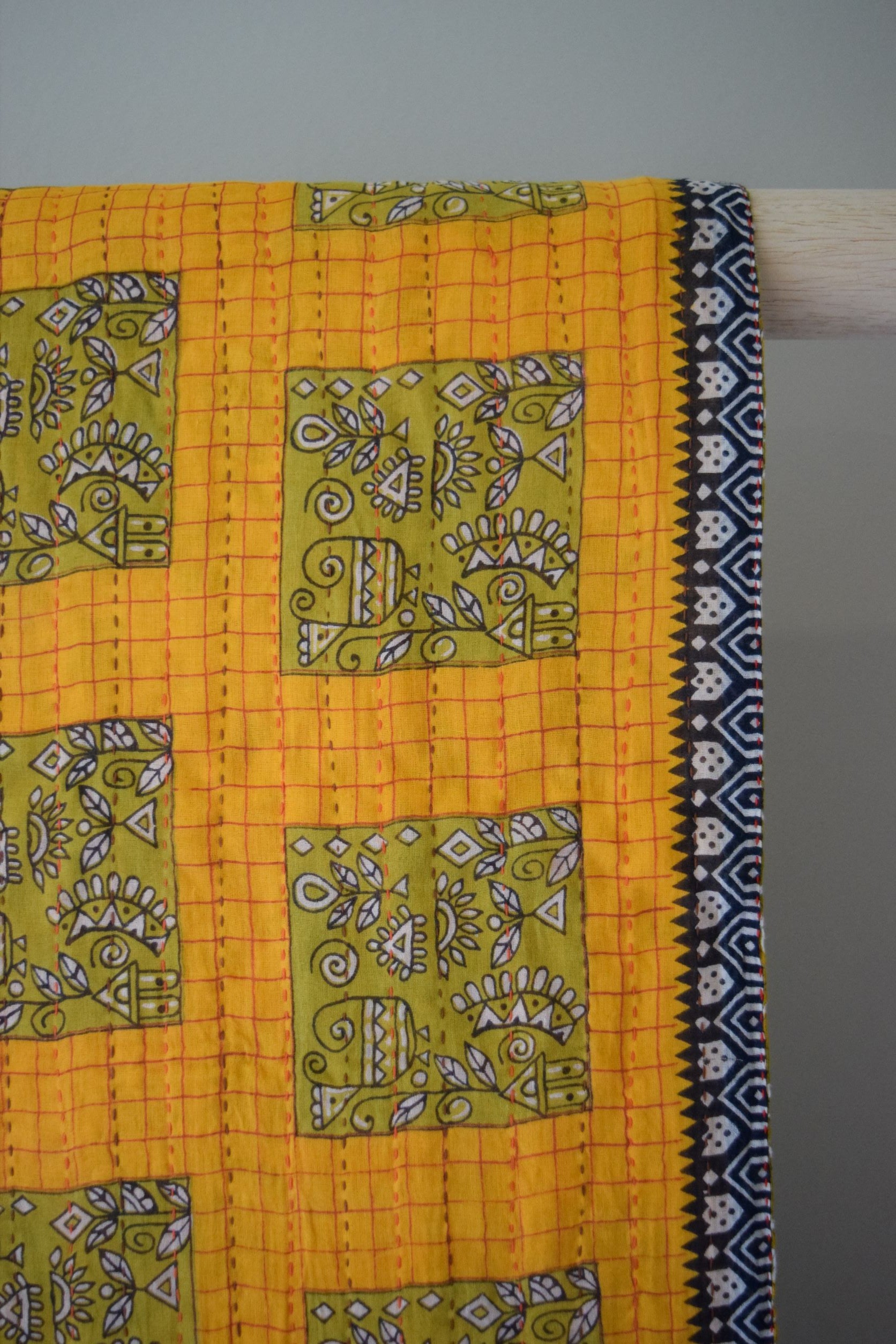 Vintage cotton sari scarves - 2