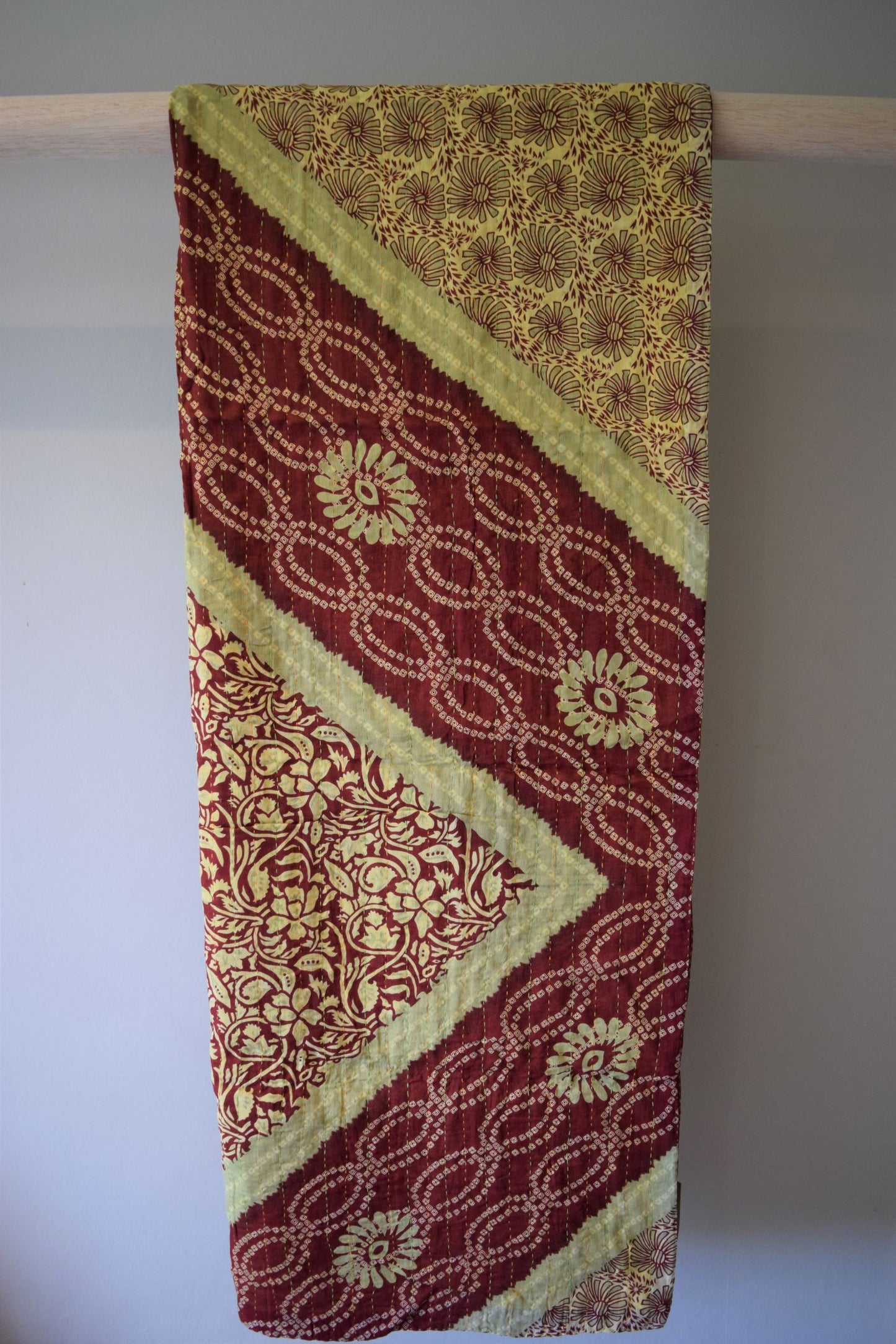 Vintage cotton sari scarves - 4