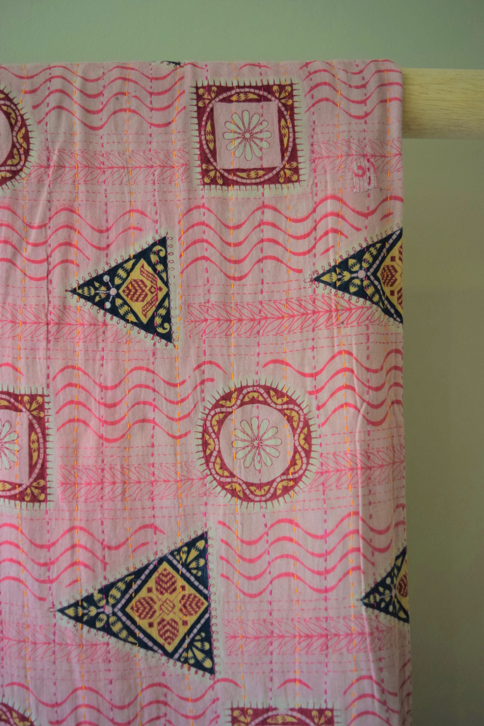 Vintage cotton sari scarves - 5