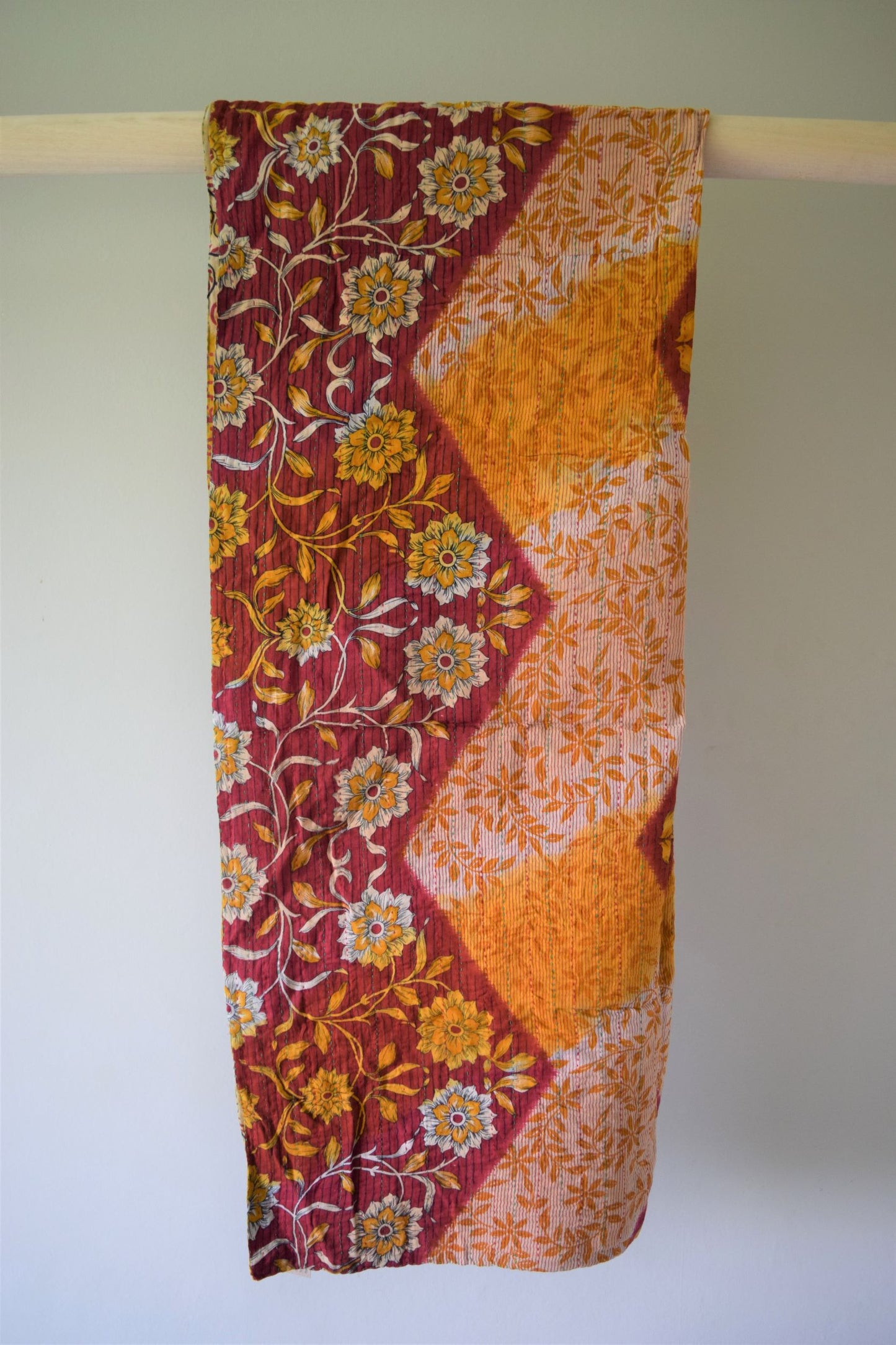 Vintage cotton sari scarves - 3