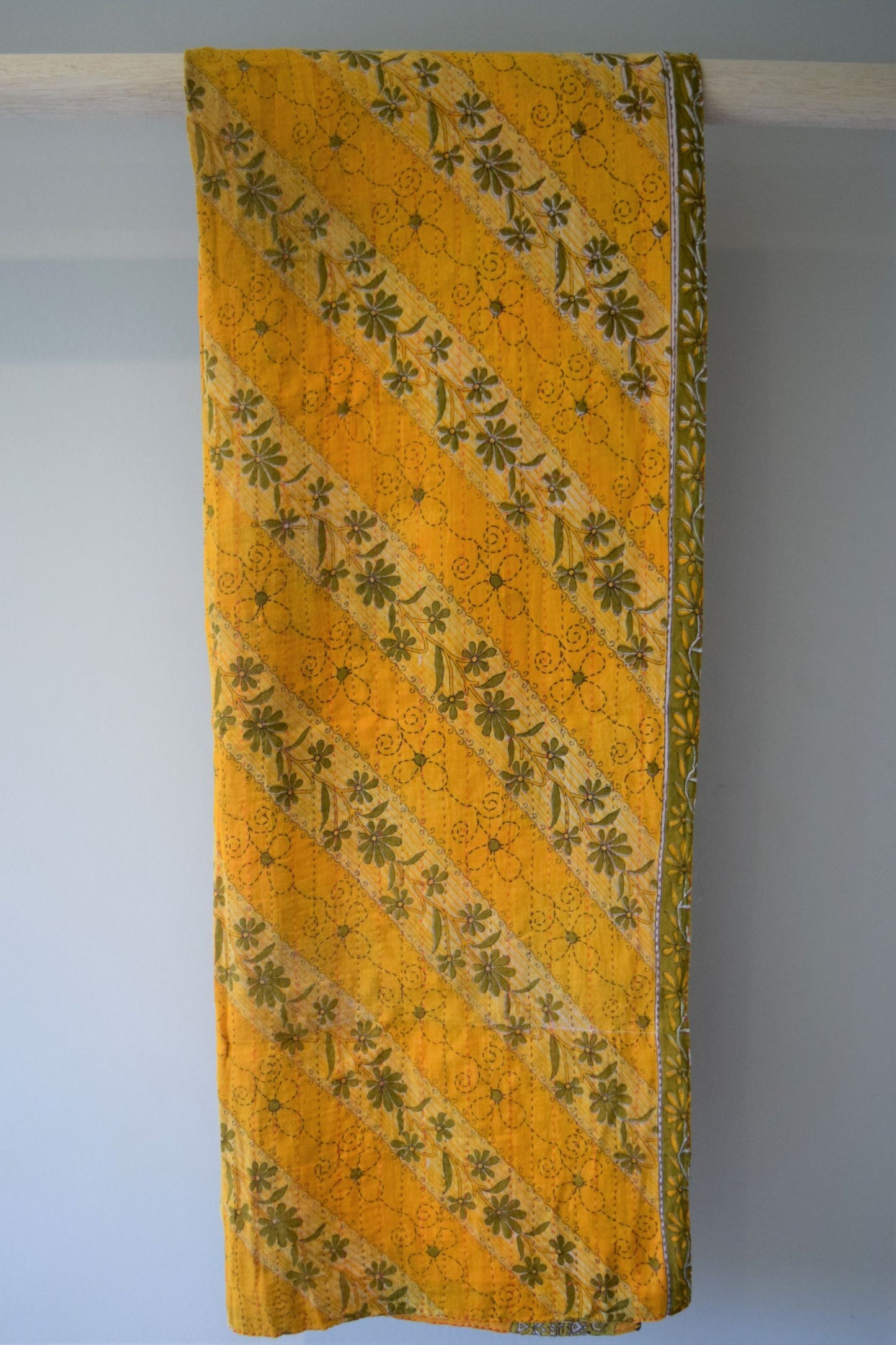 Vintage cotton sari scarves - 3