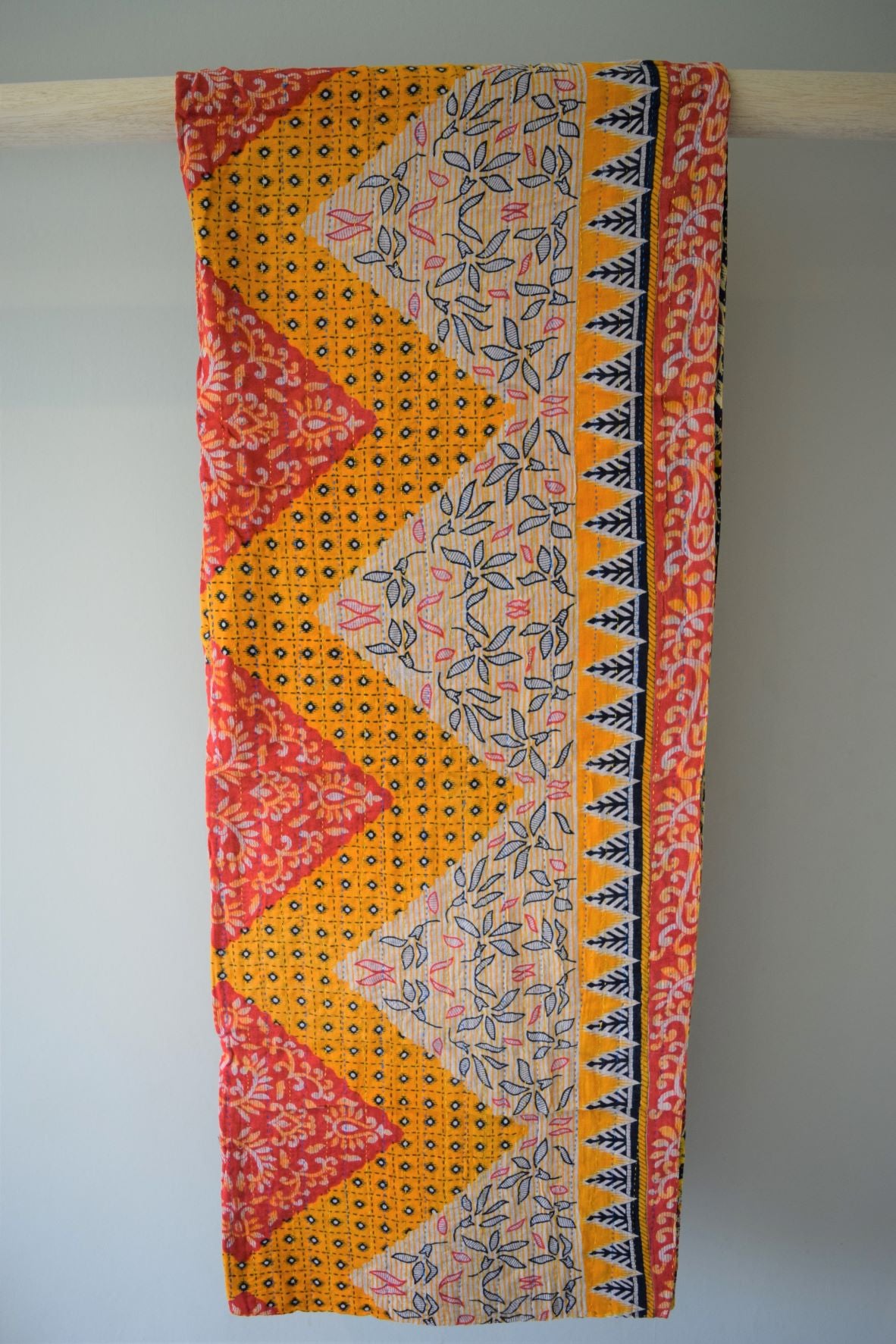 Vintage cotton sari scarves - 2