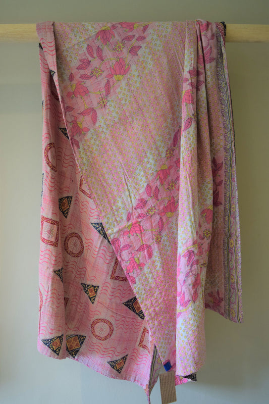 Vintage cotton sari scarves - 0