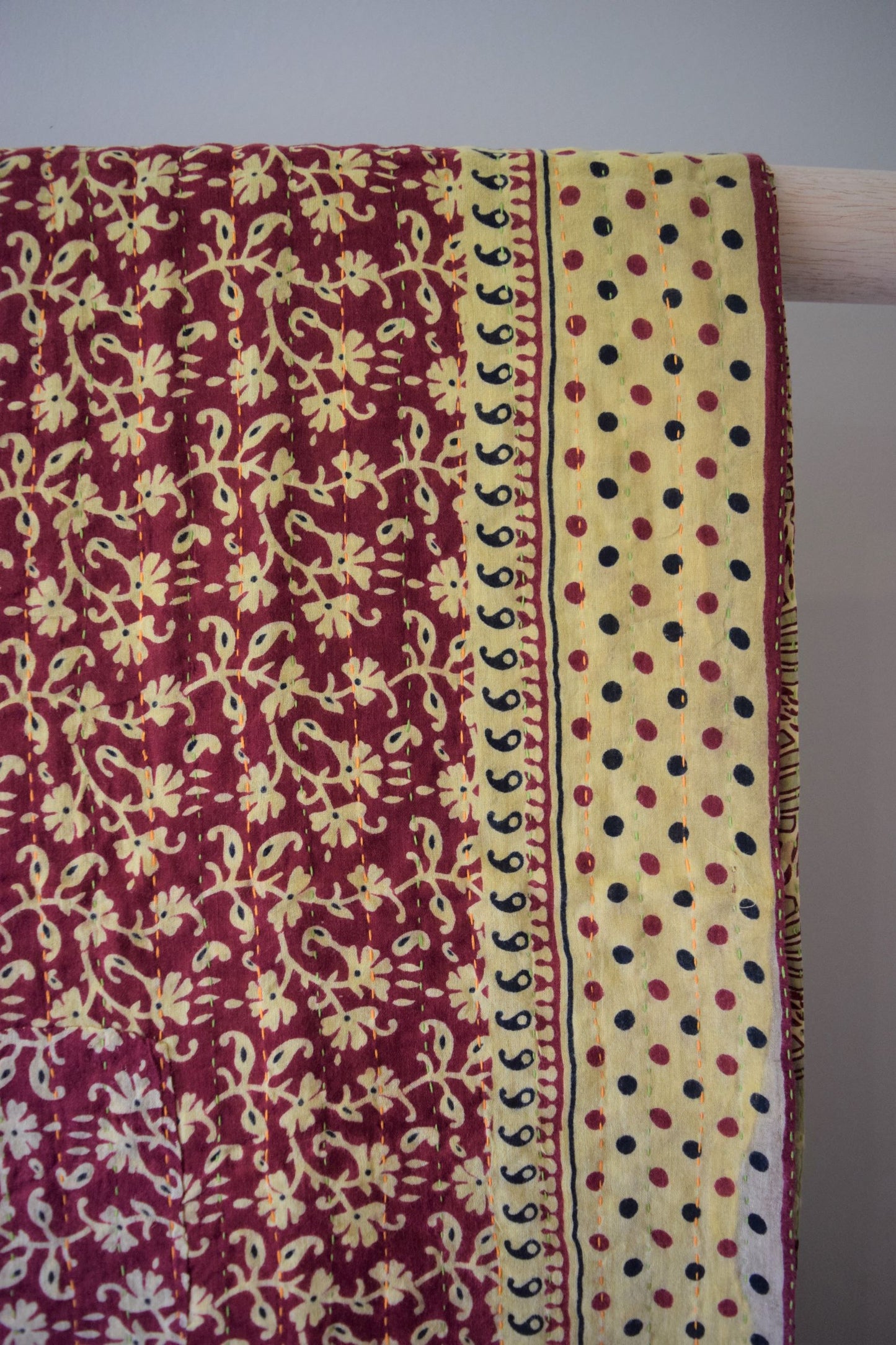 Vintage cotton sari scarves - 2