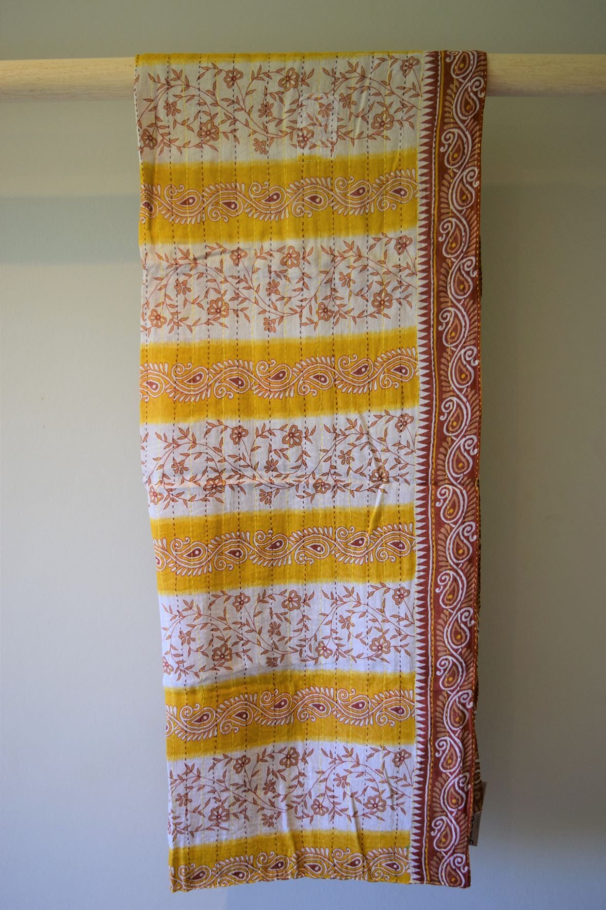 Vintage cotton sari scarves - 3