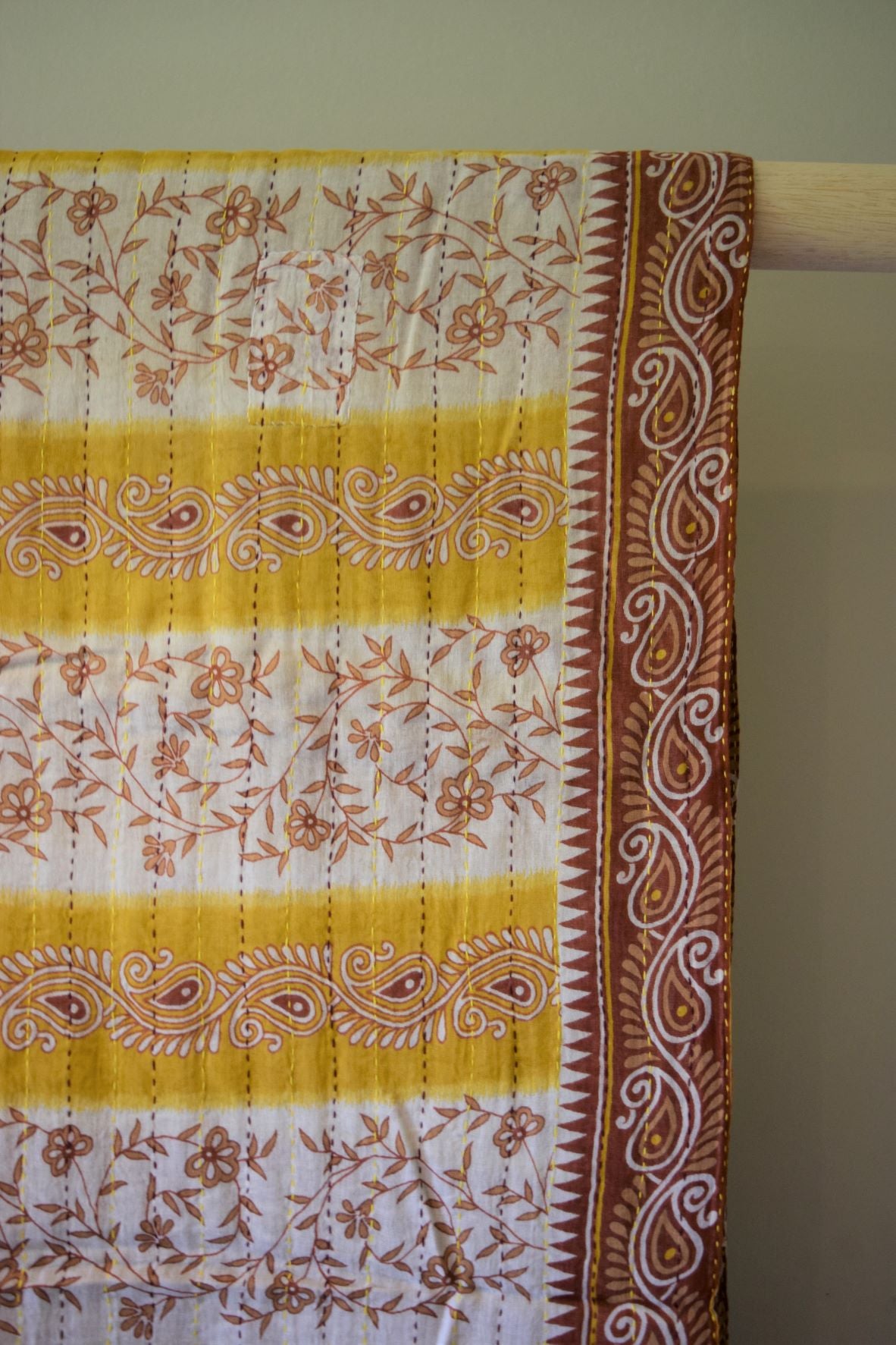 Vintage cotton sari scarves - 2