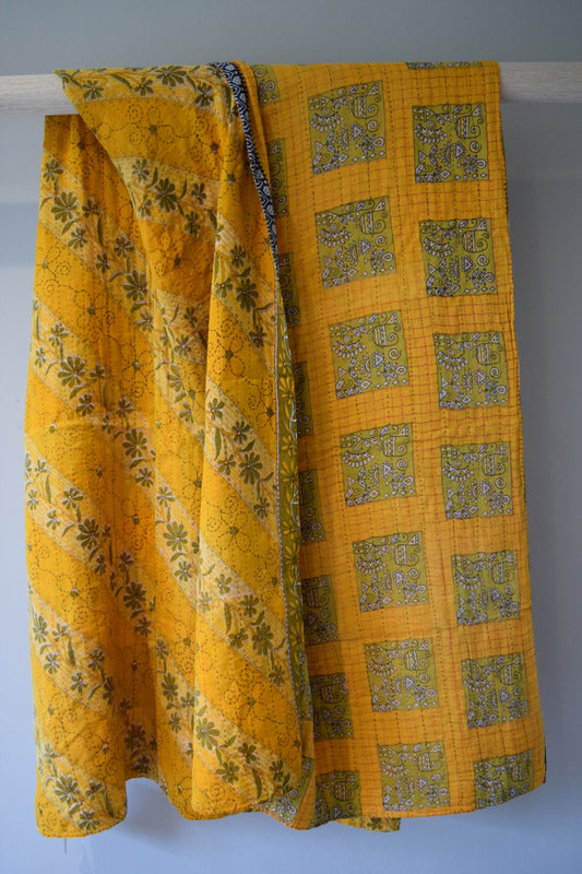 Vintage cotton sari scarves - 0