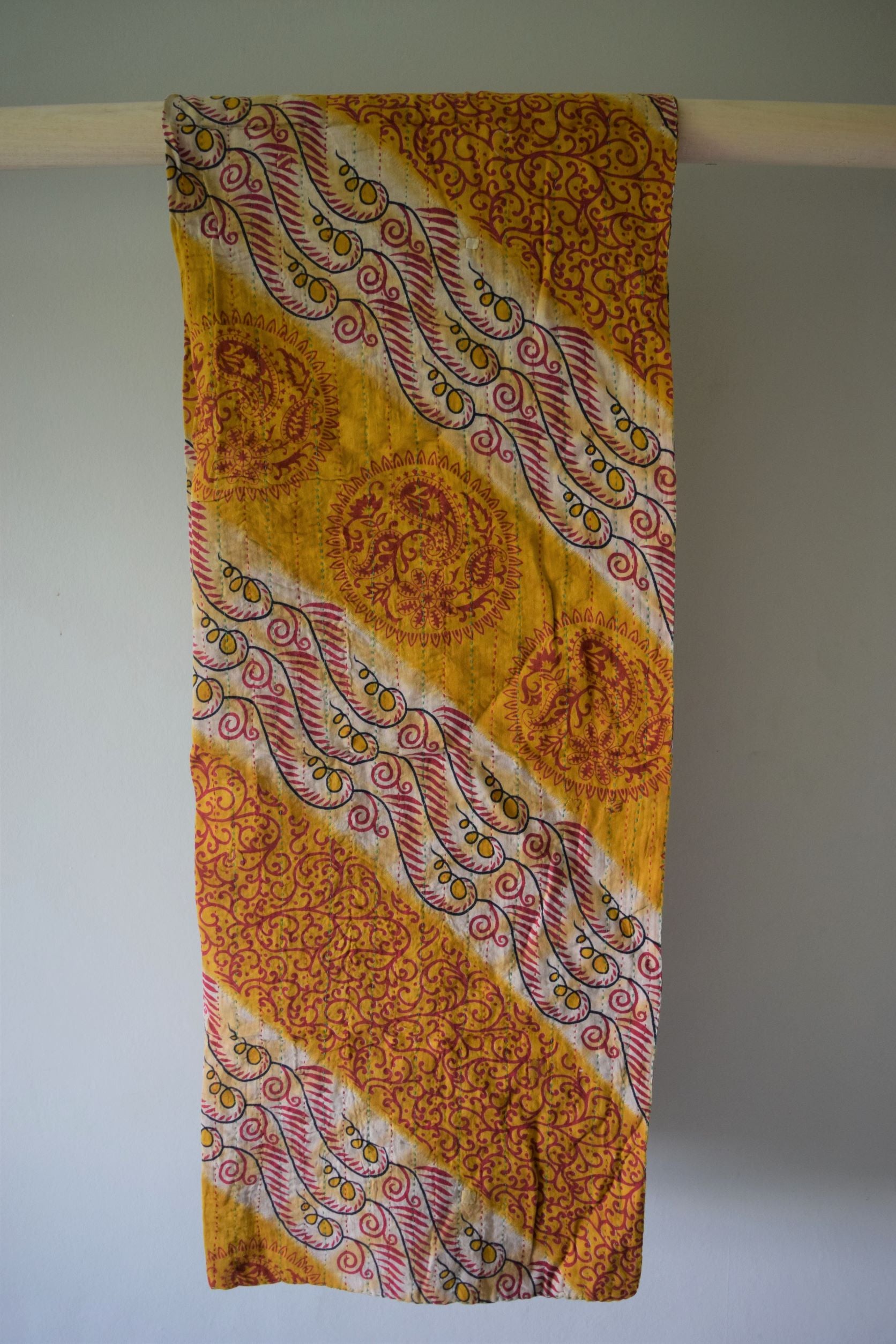 Vintage cotton sari scarves - 4