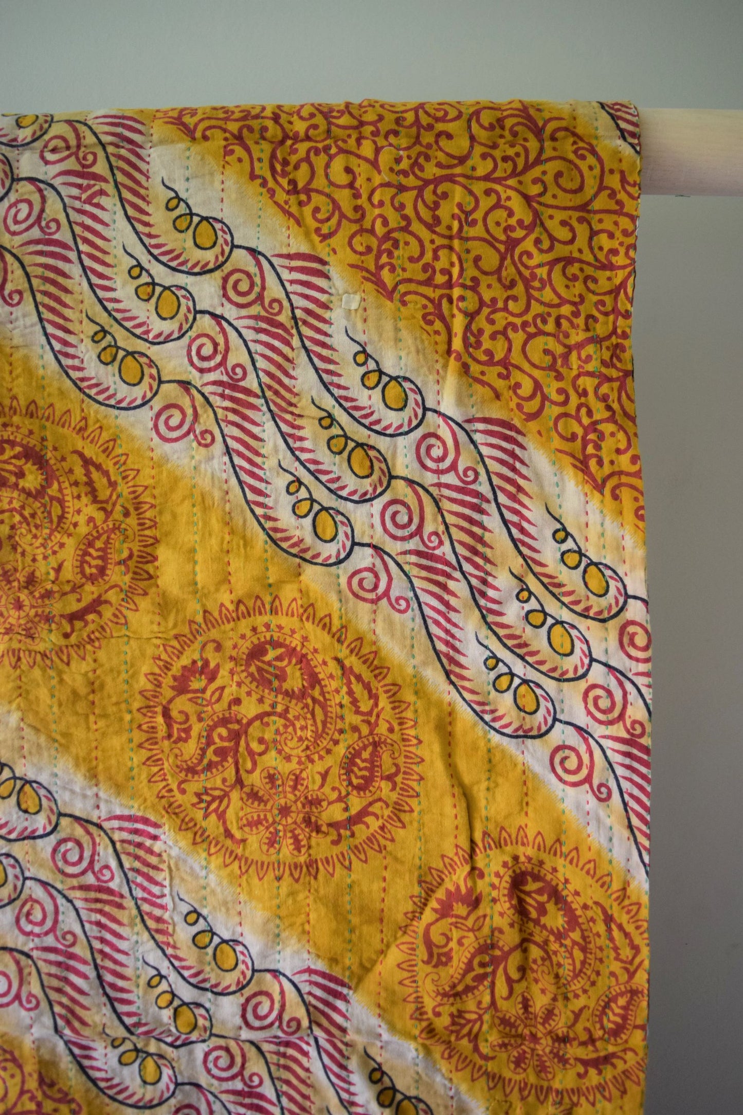 Vintage cotton sari scarves - 2