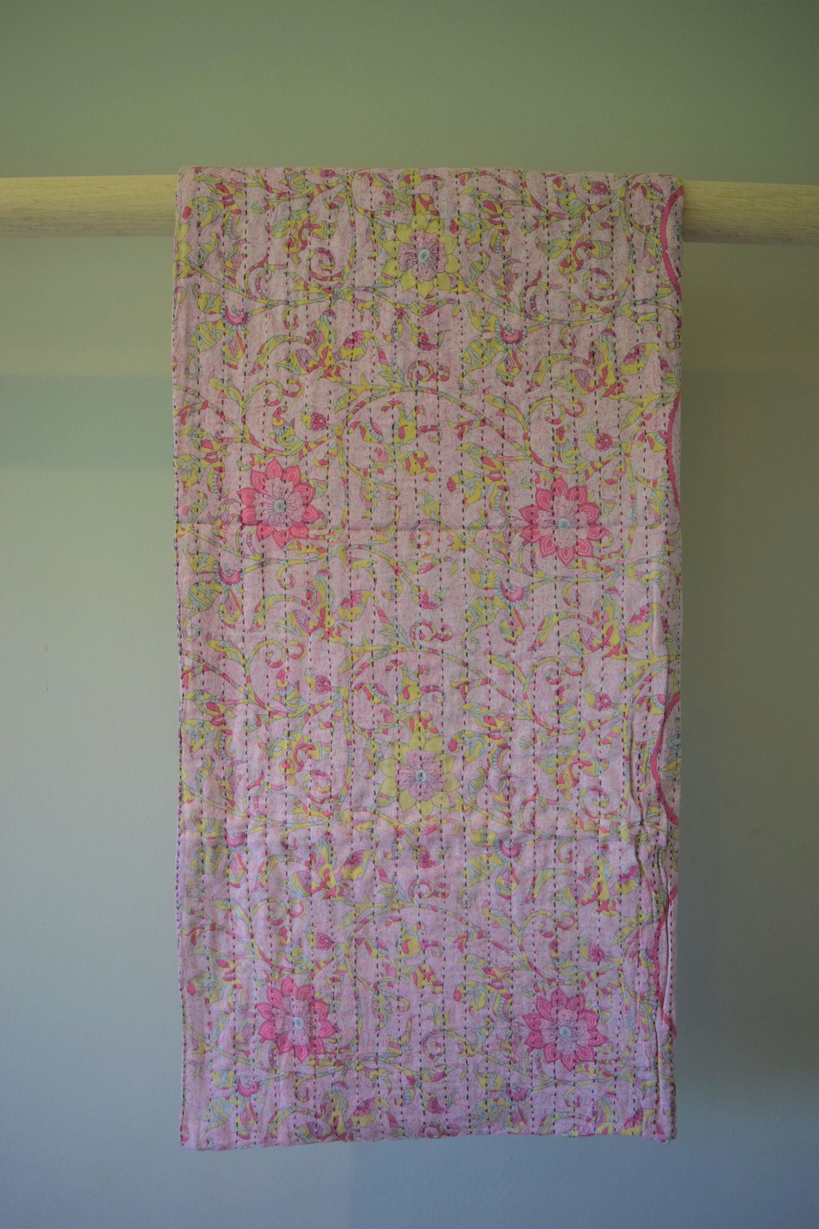 Vintage cotton sari scarves - 4