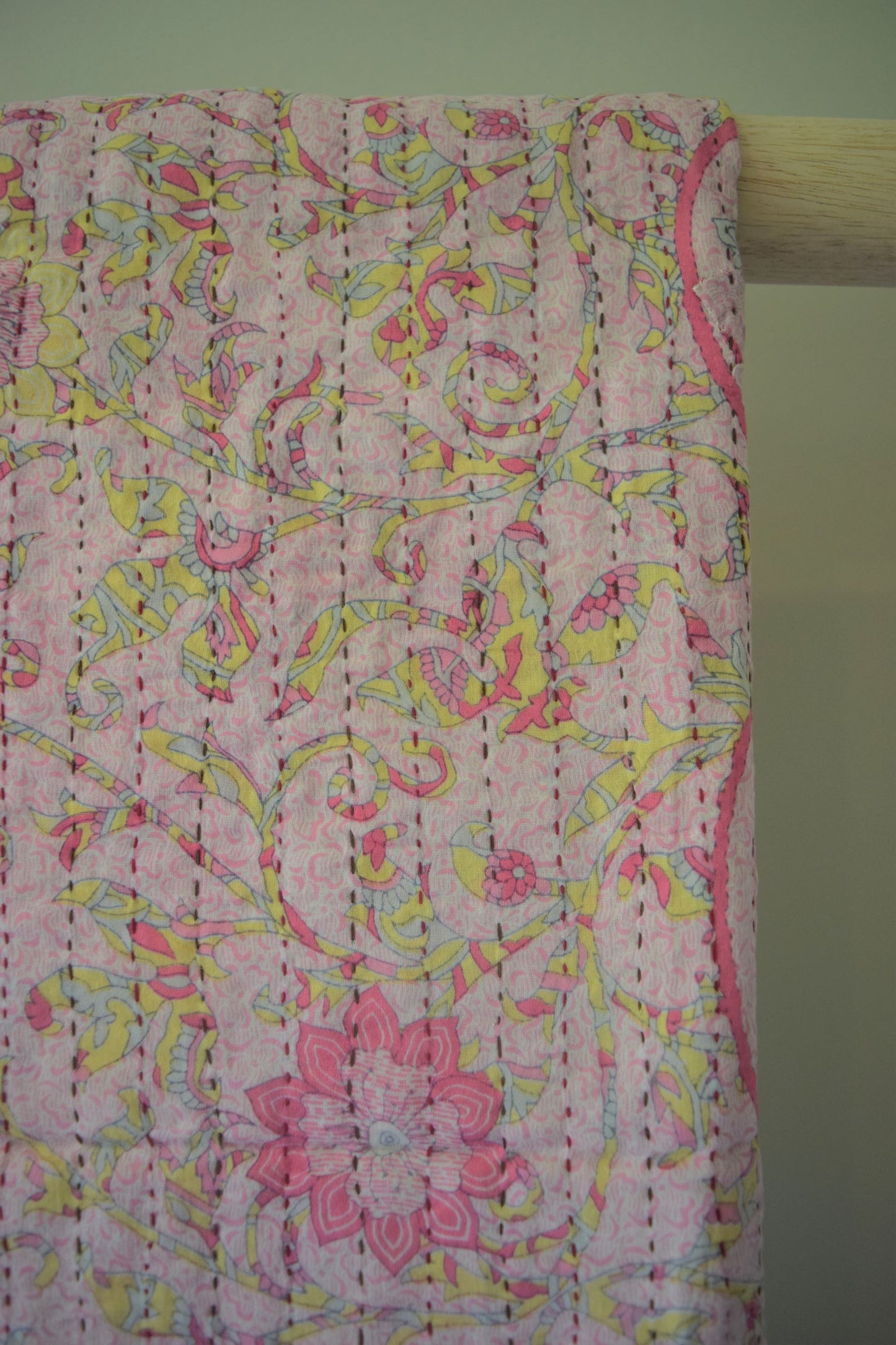 Vintage cotton sari scarves - 1