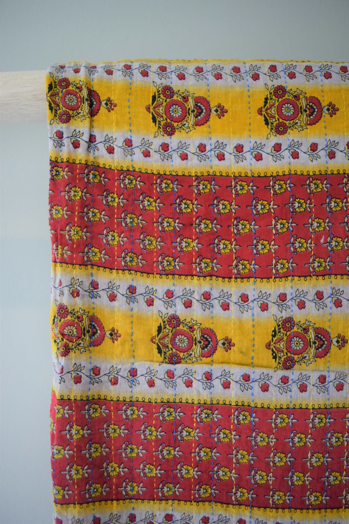 Vintage cotton sari scarves - 4