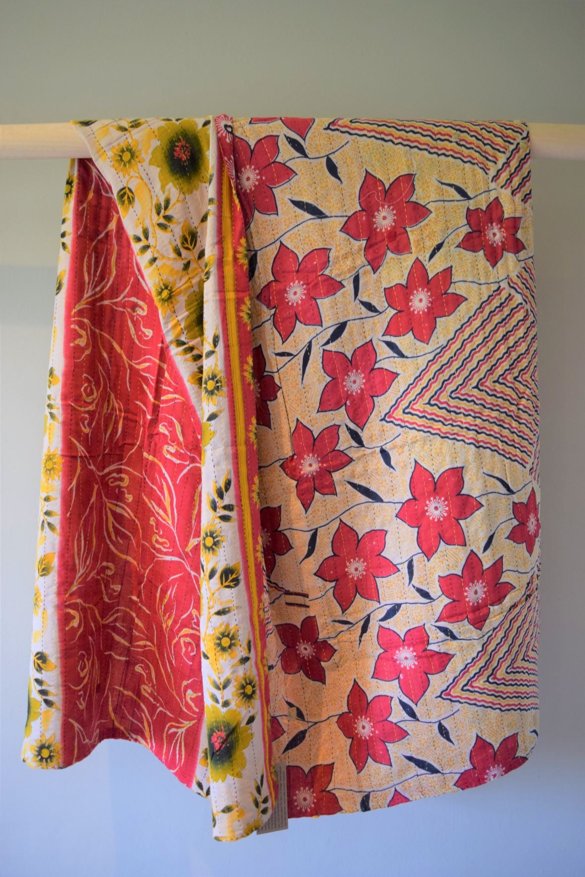 Vintage cotton sari scarves - 0