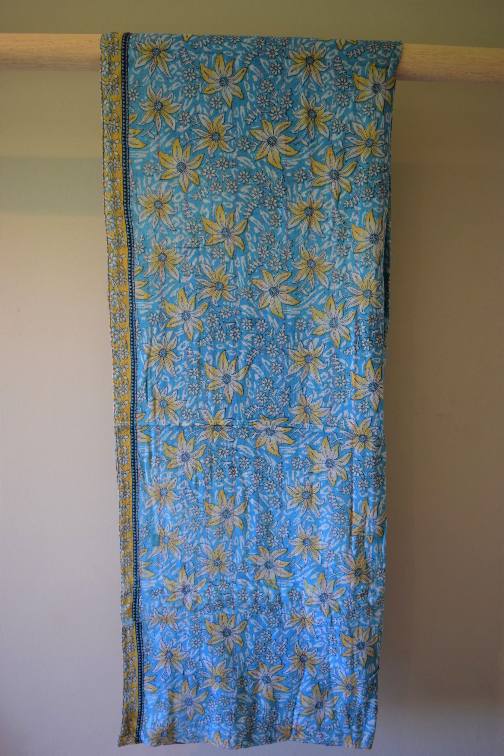 Vintage cotton sari scarves - 3