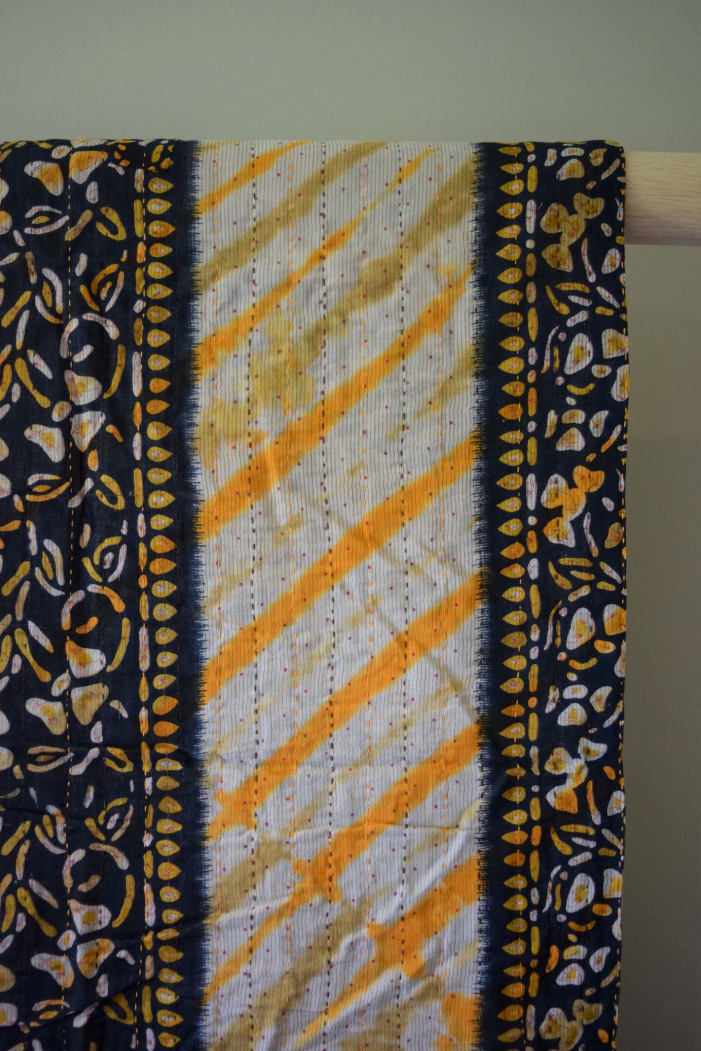 Vintage cotton sari scarves - 1