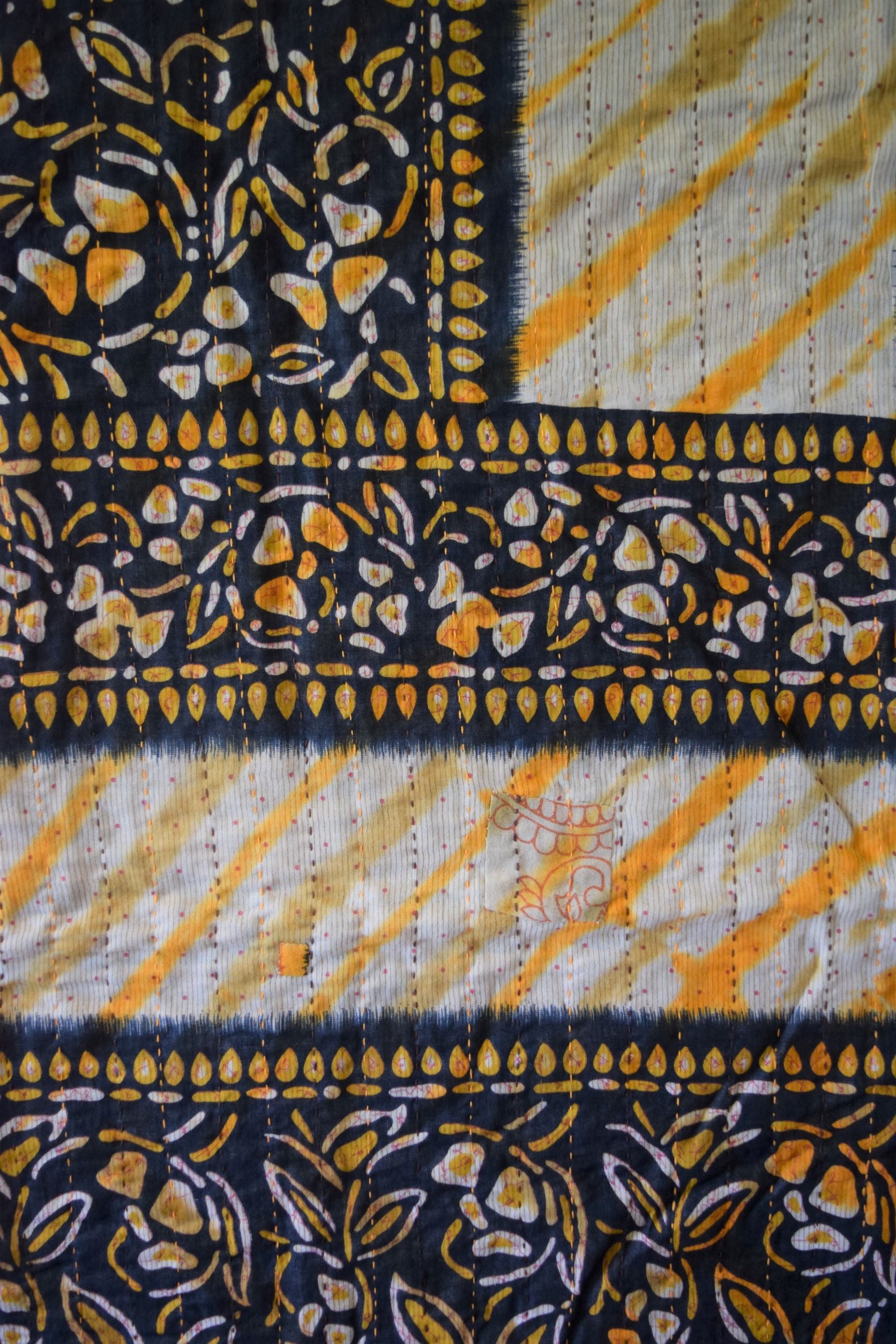 Vintage cotton sari scarves - 8