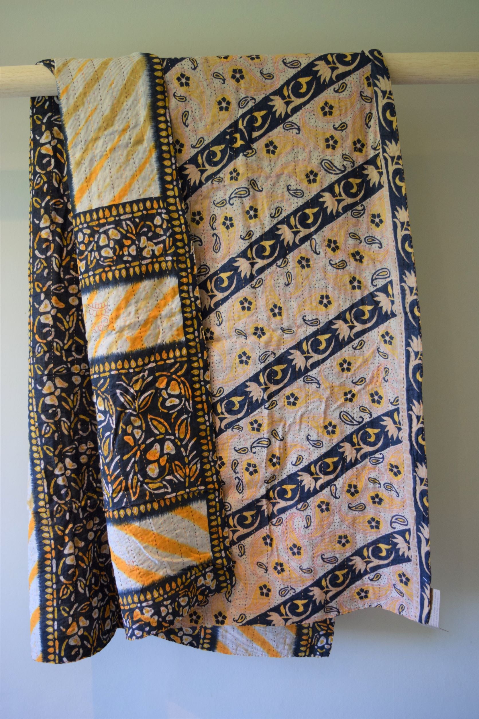 Vintage cotton sari scarves - 0